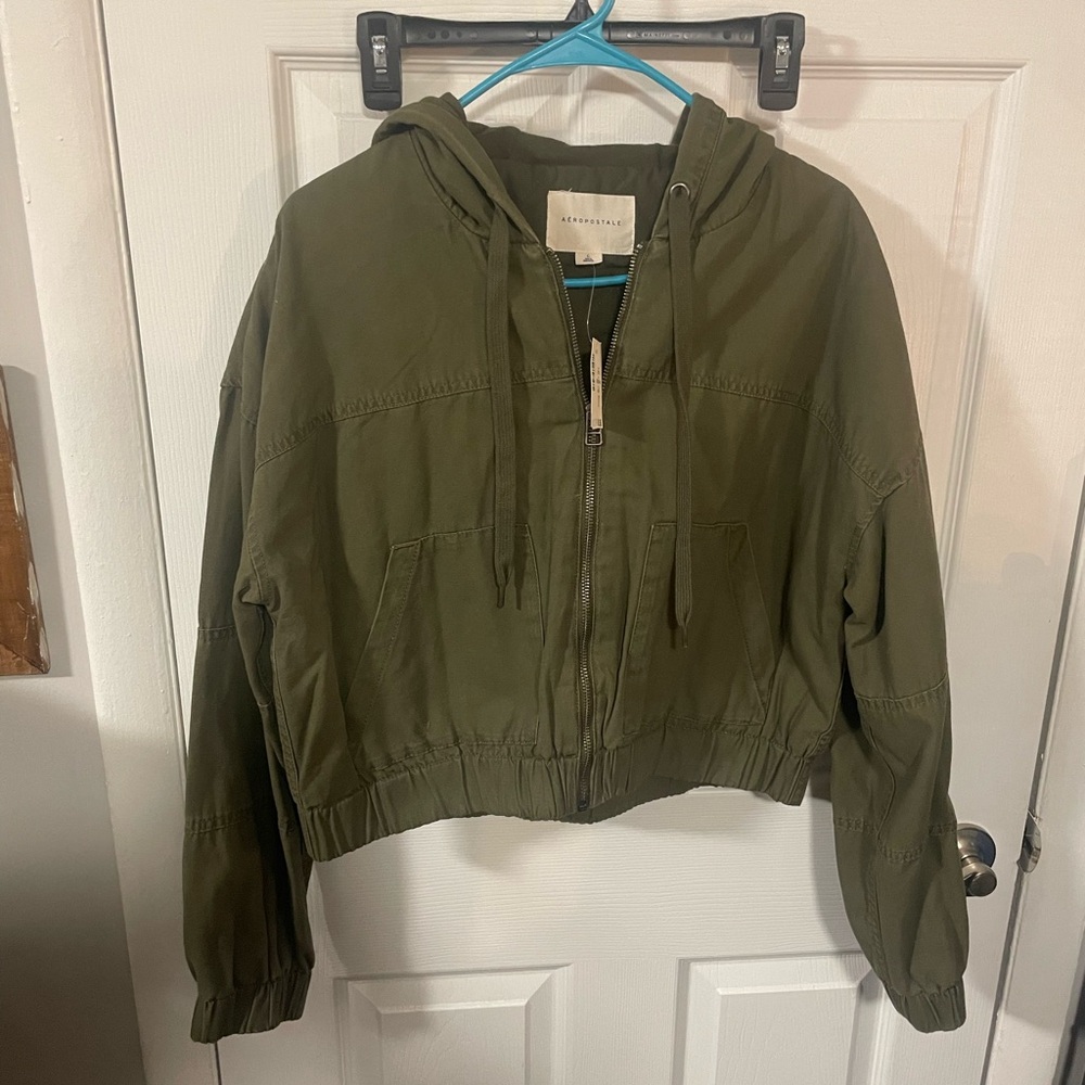 Aeropostale Cropped Utility Jacket